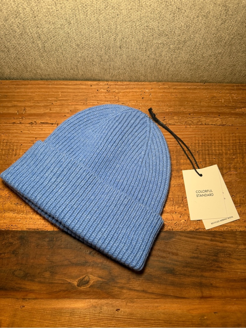 NWT Colorful Standard Merino Wool Beanie Pacific Blue One Size